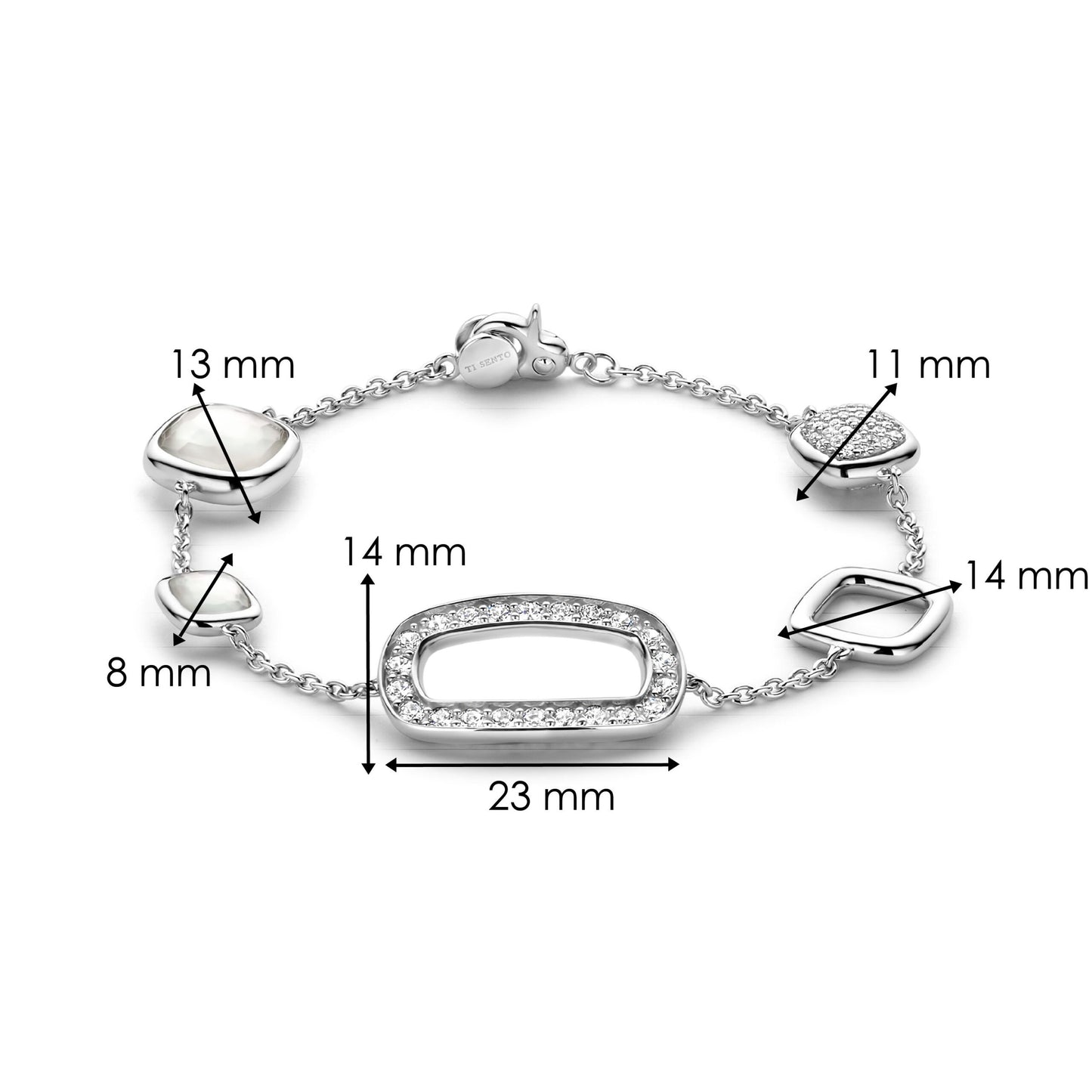 TI SENTO Bracelet 23065ZI