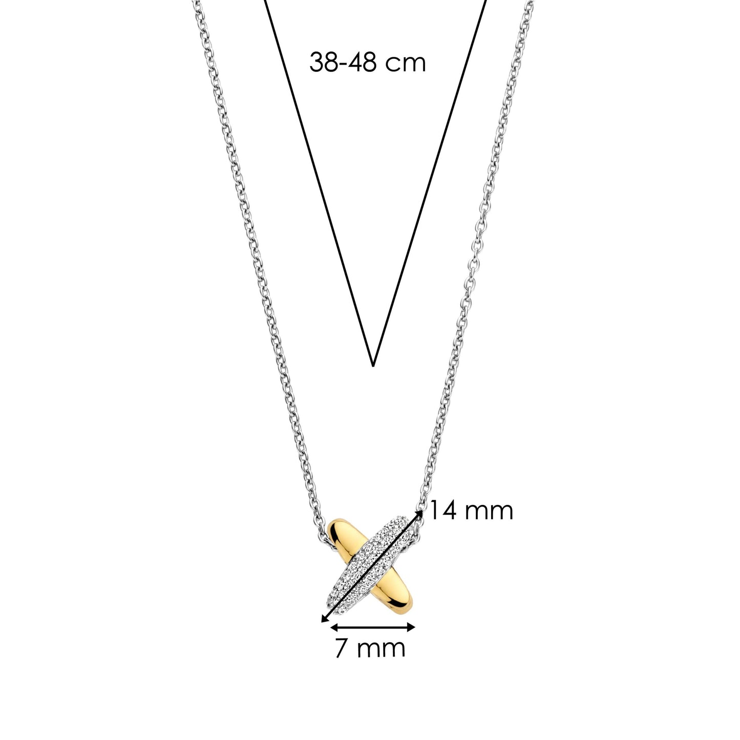 TI SENTO - Milano Necklace 34003ZY/42