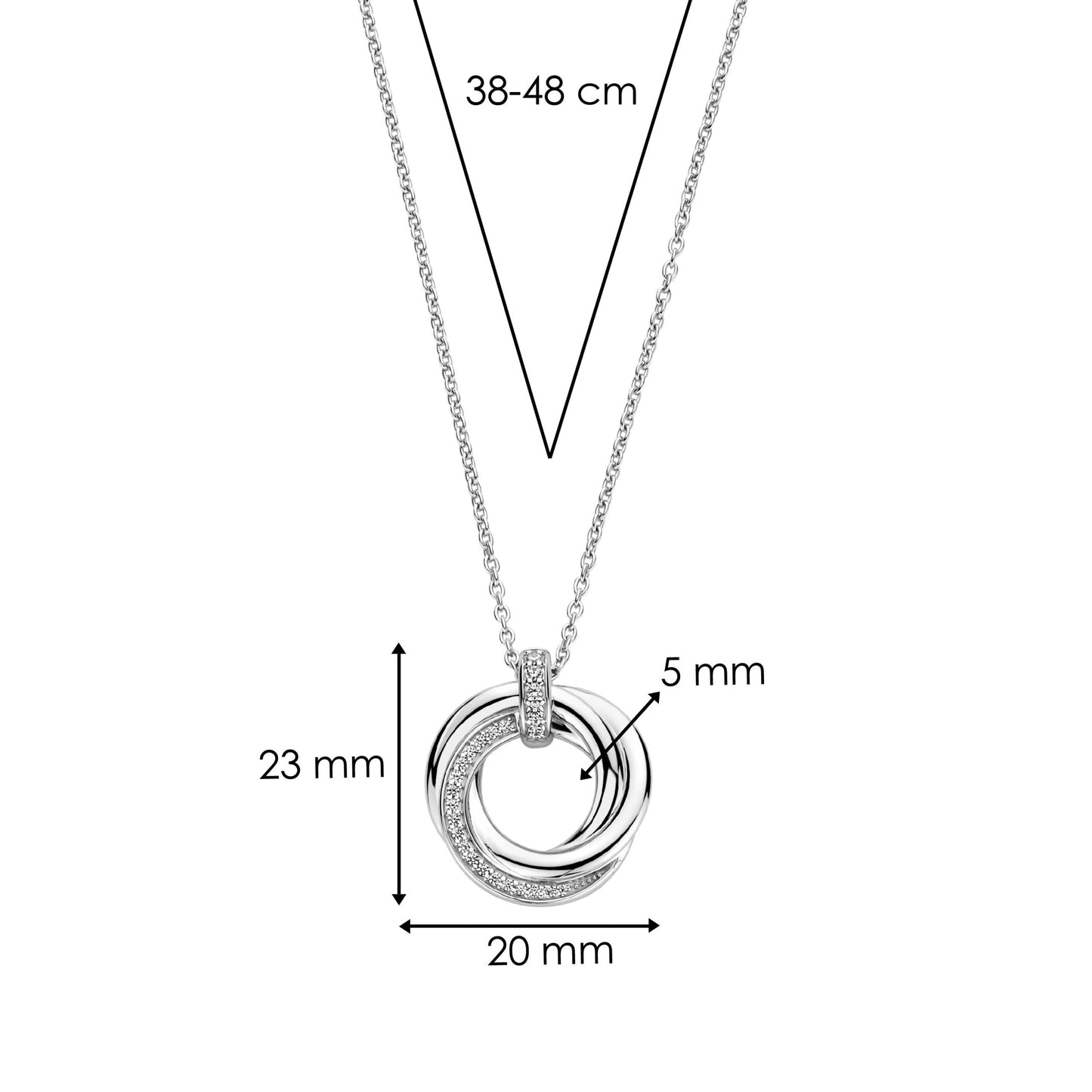 TI SENTO - Milano Necklace 34055ZI/42