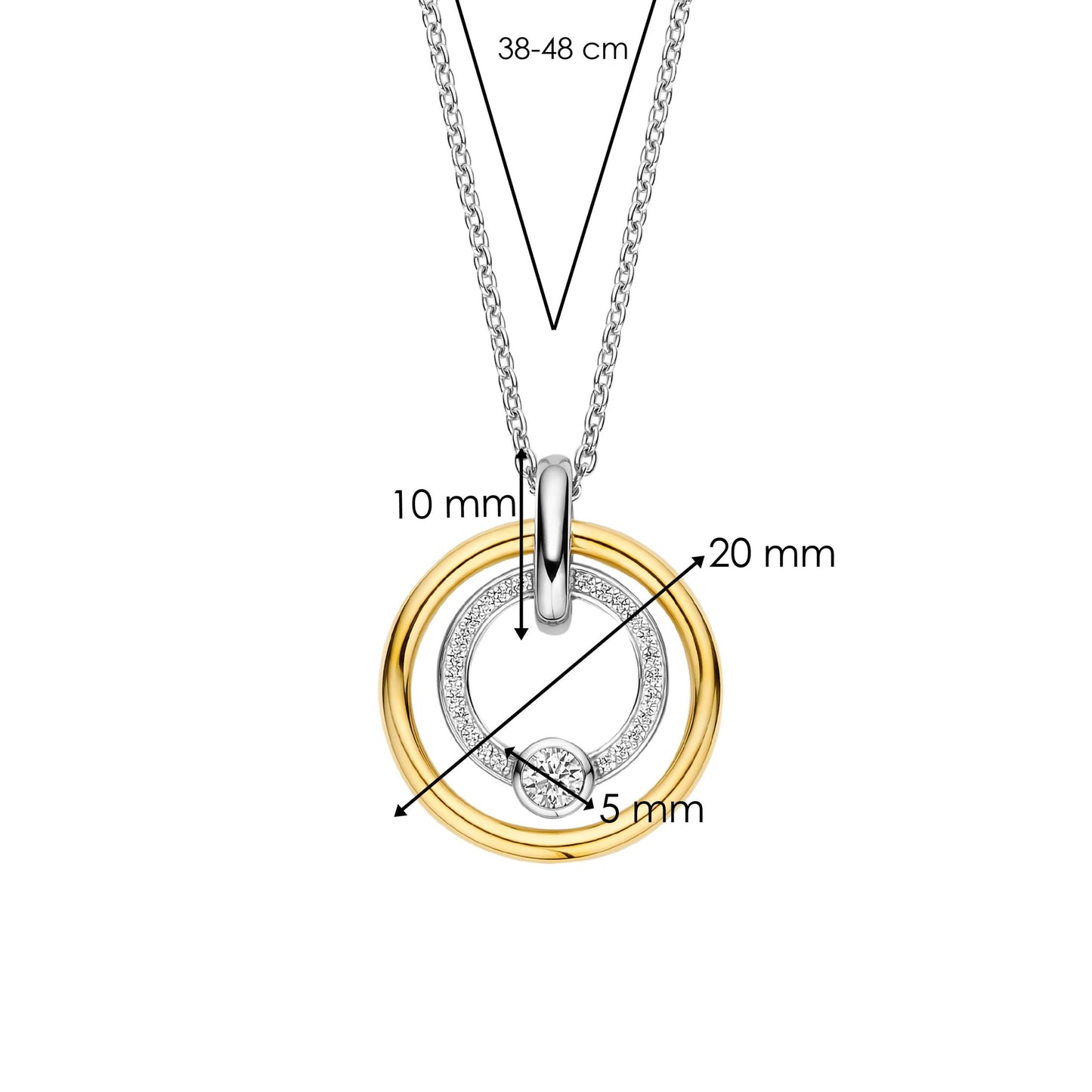 TI SENTO - Milano Necklace 34056ZY/42