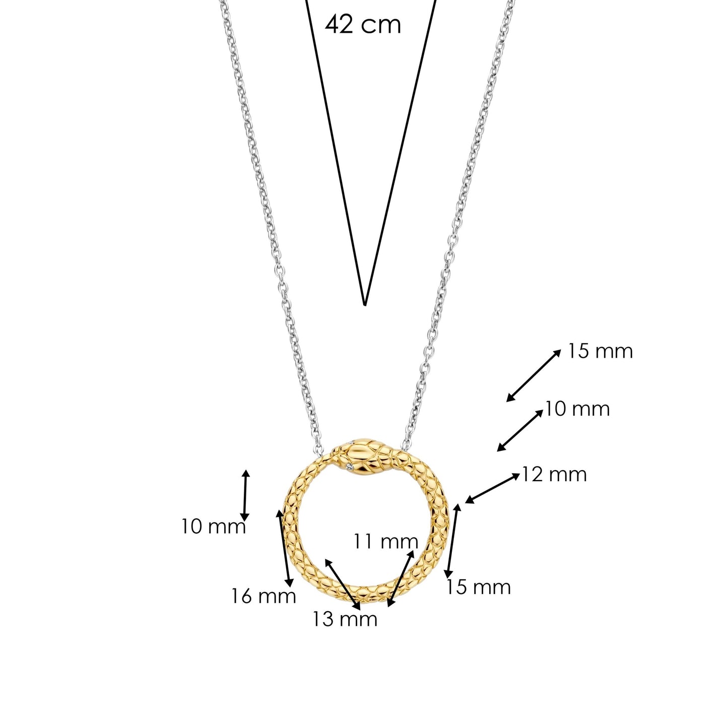 TI SENTO - Milano Necklace 34071SY/42
