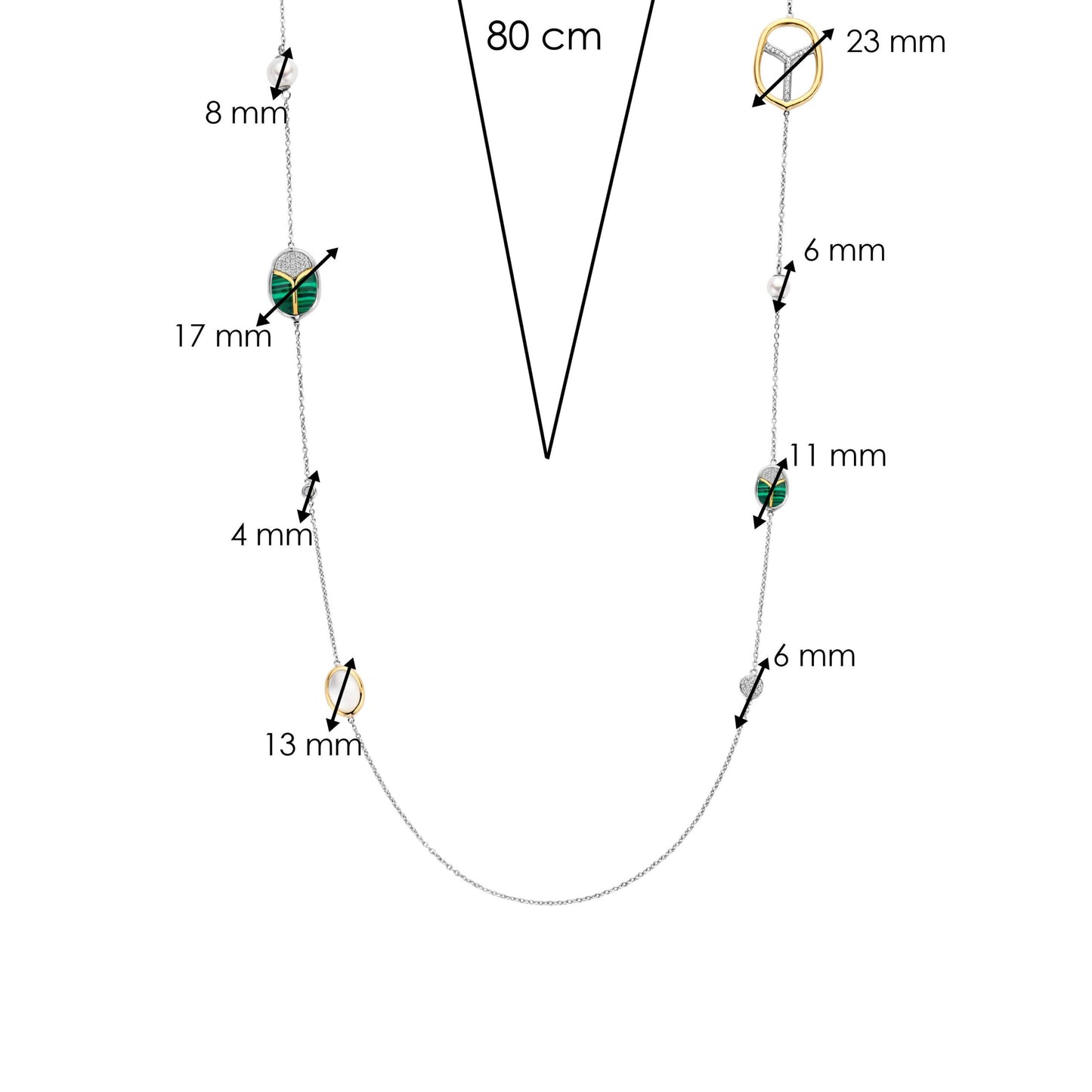 TI SENTO - Milano Necklace 34073MA/80