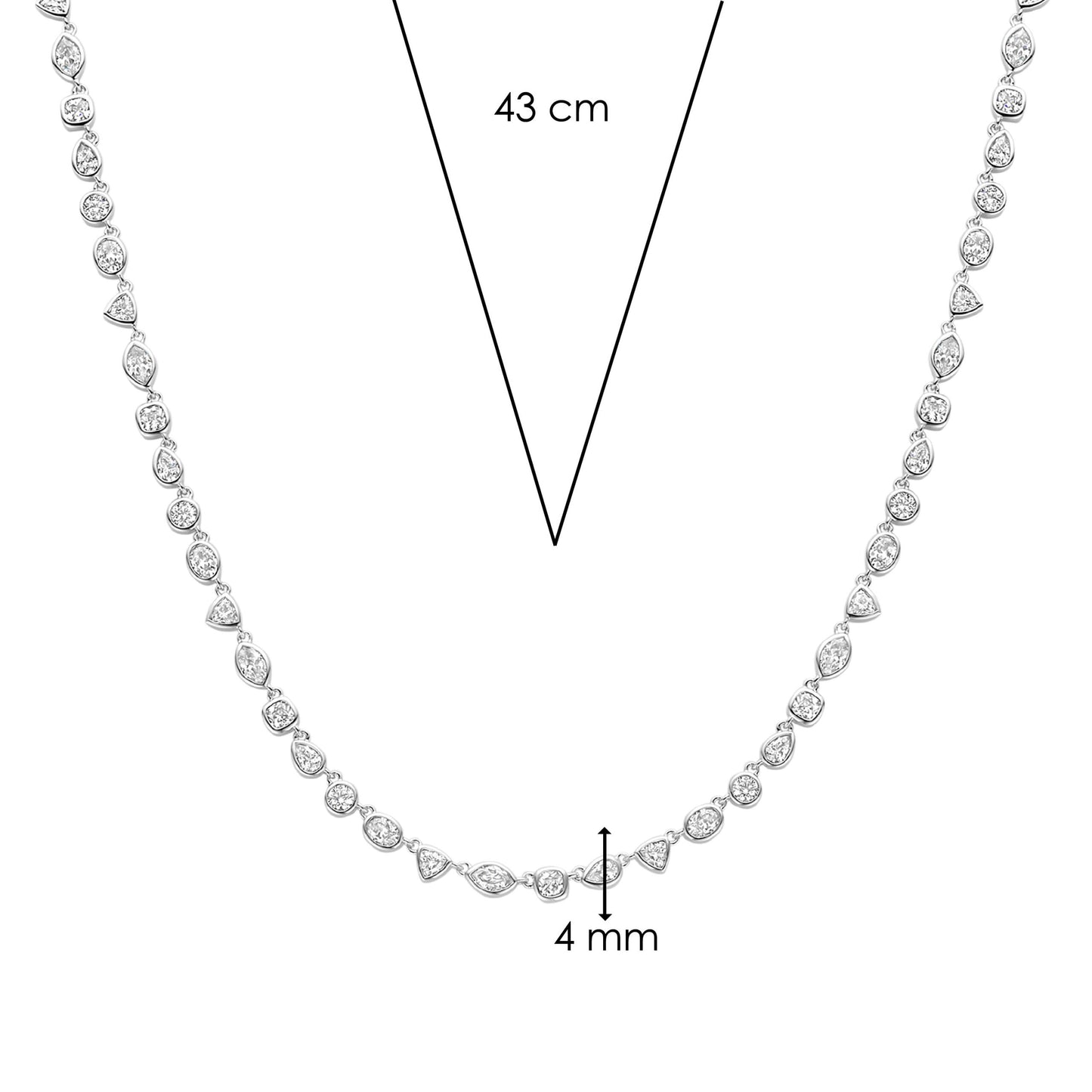 TI SENTO - Milano Necklace 34076ZI/43