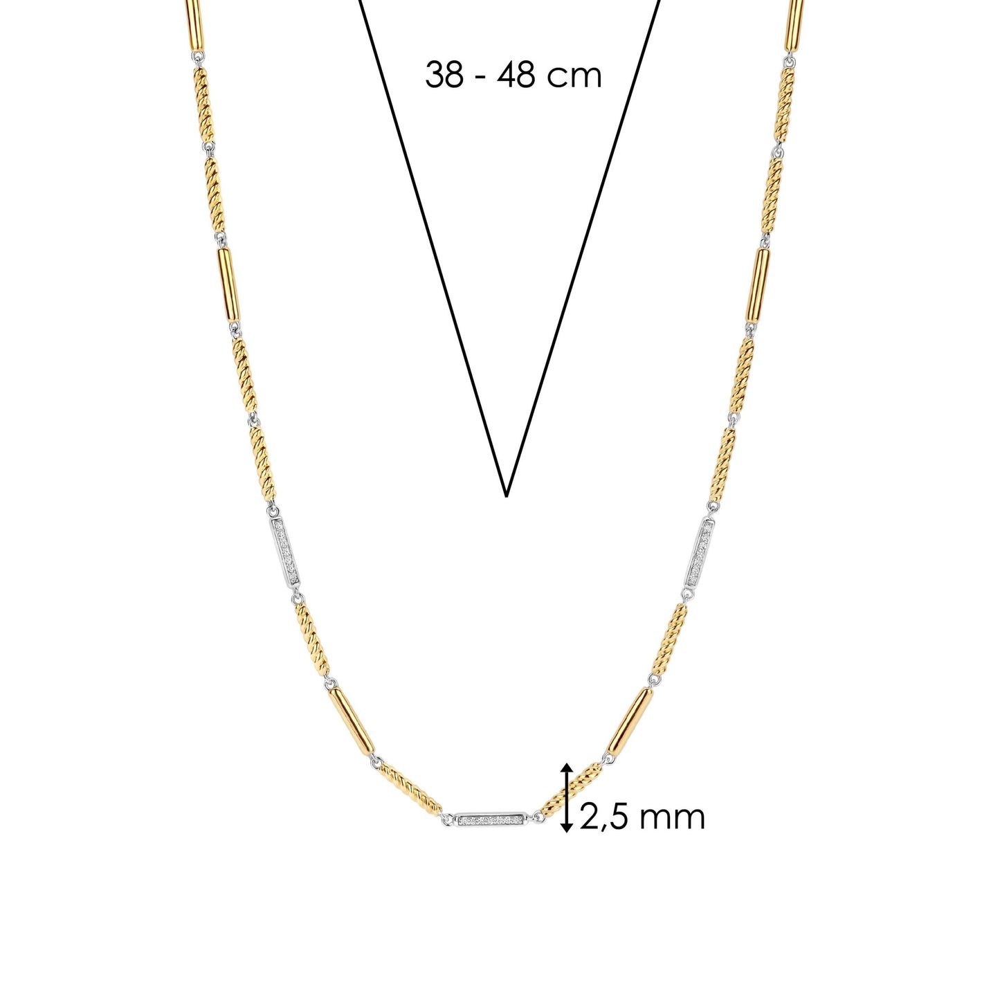 TI SENTO - Milano Necklace 34088ZY/42