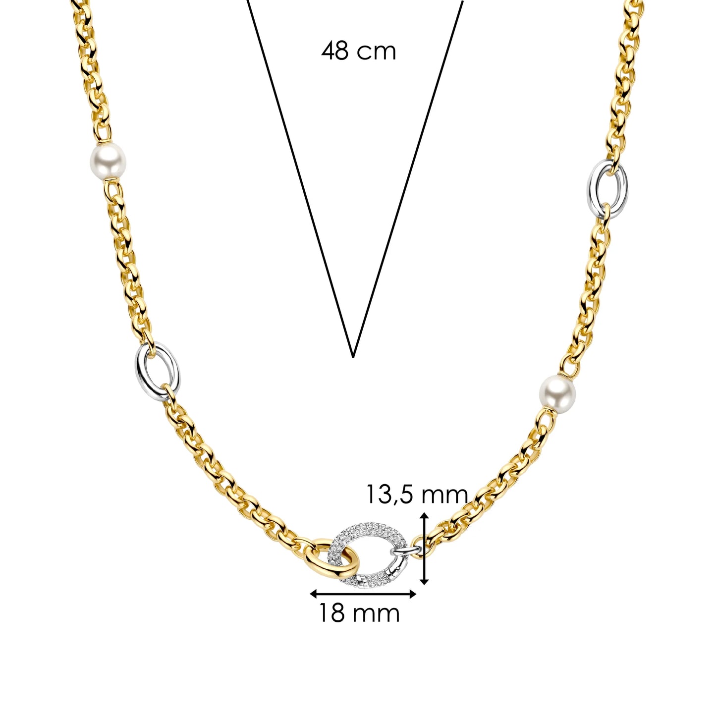 TI SENTO - Milano Necklace 34096ZY/48