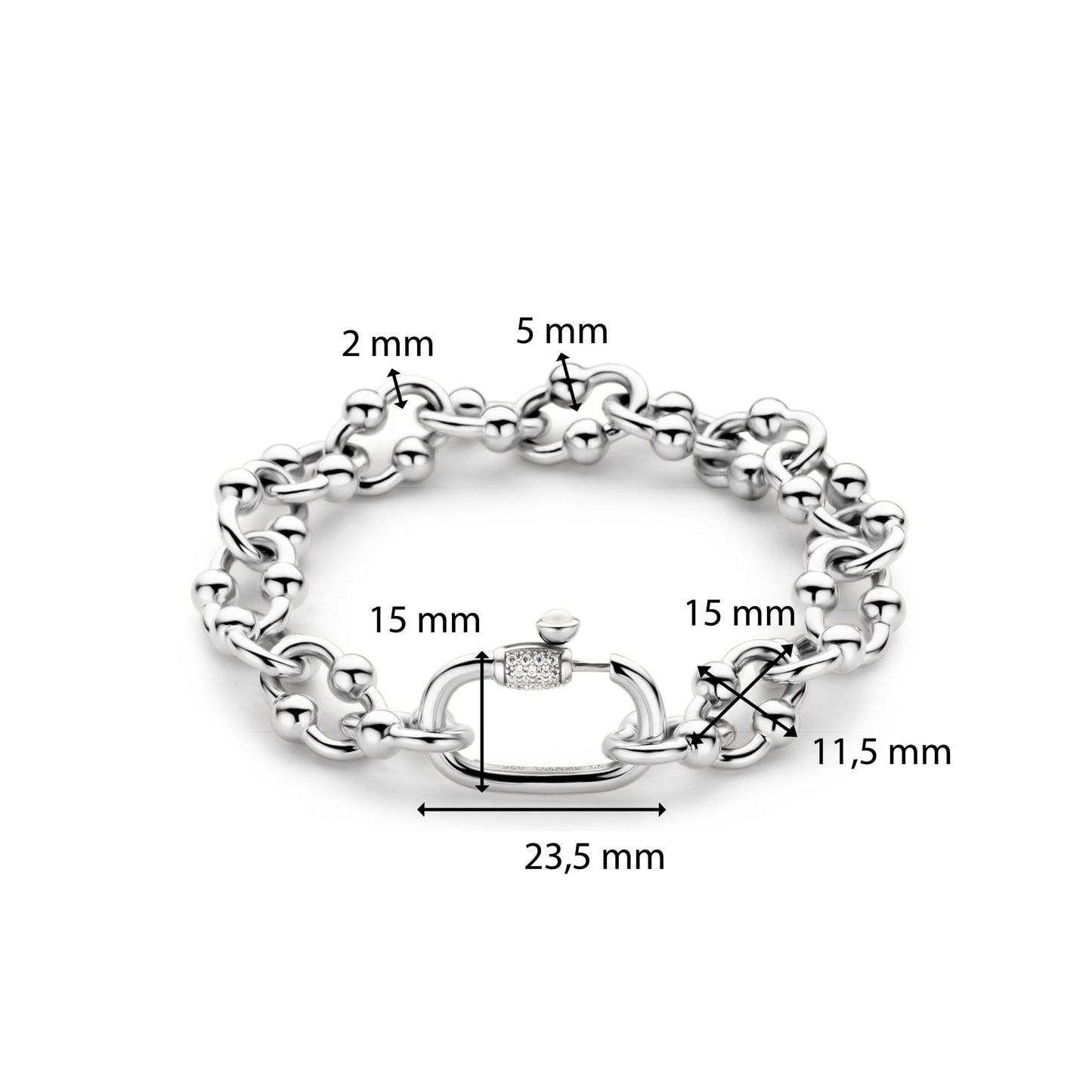 TI SENTO Bracelet 23016SI