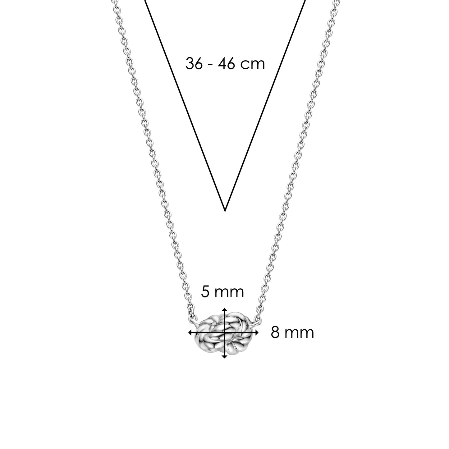 TI SENTO - Milano Necklace 34001ST/42