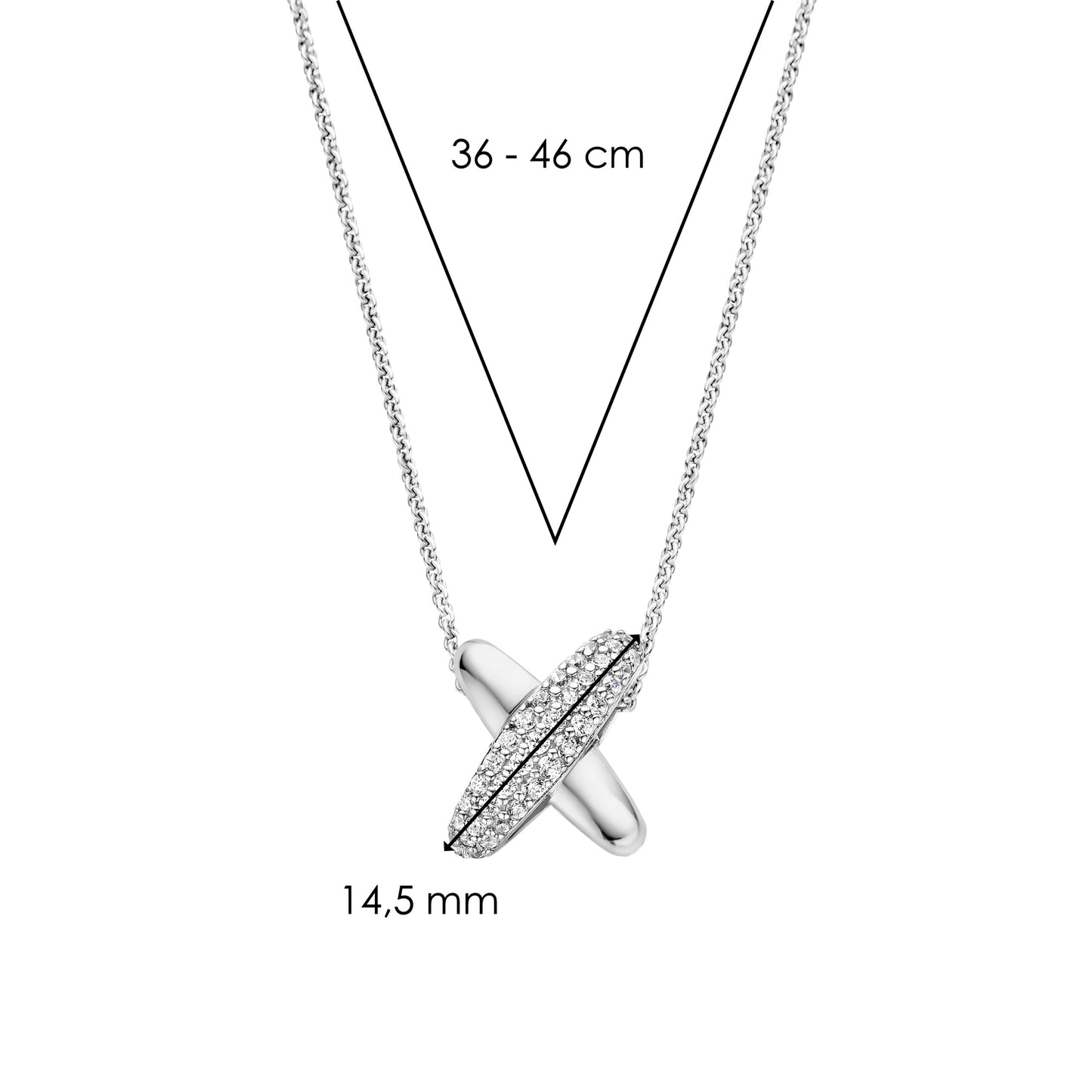 TI SENTO - Milano Necklace 34003ZI/42
