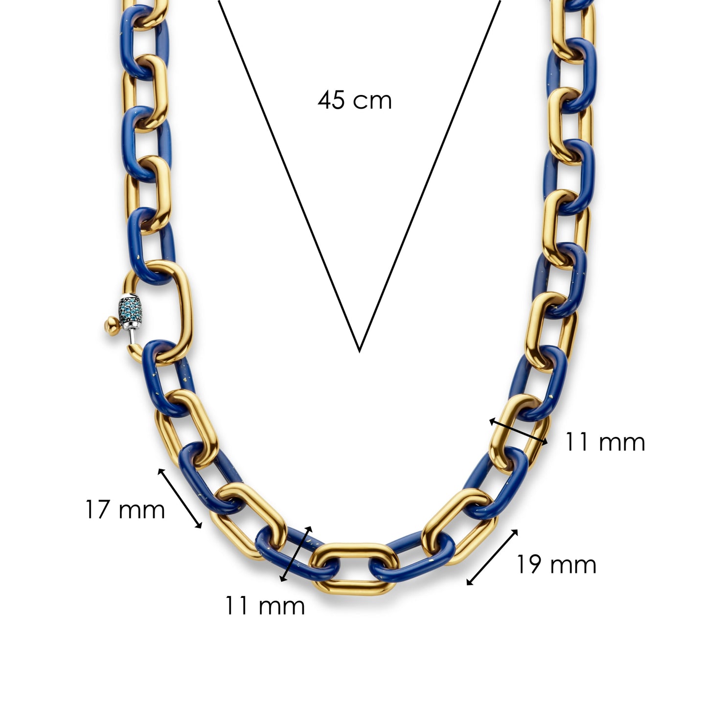 TI SENTO - Milano Necklace 34005BL/45