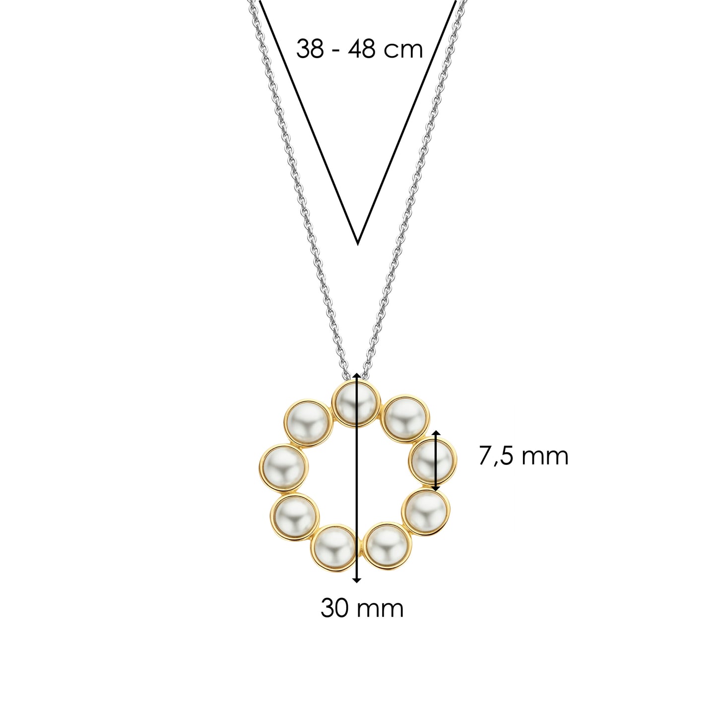 TI SENTO - Milano Necklace 34008YP/42