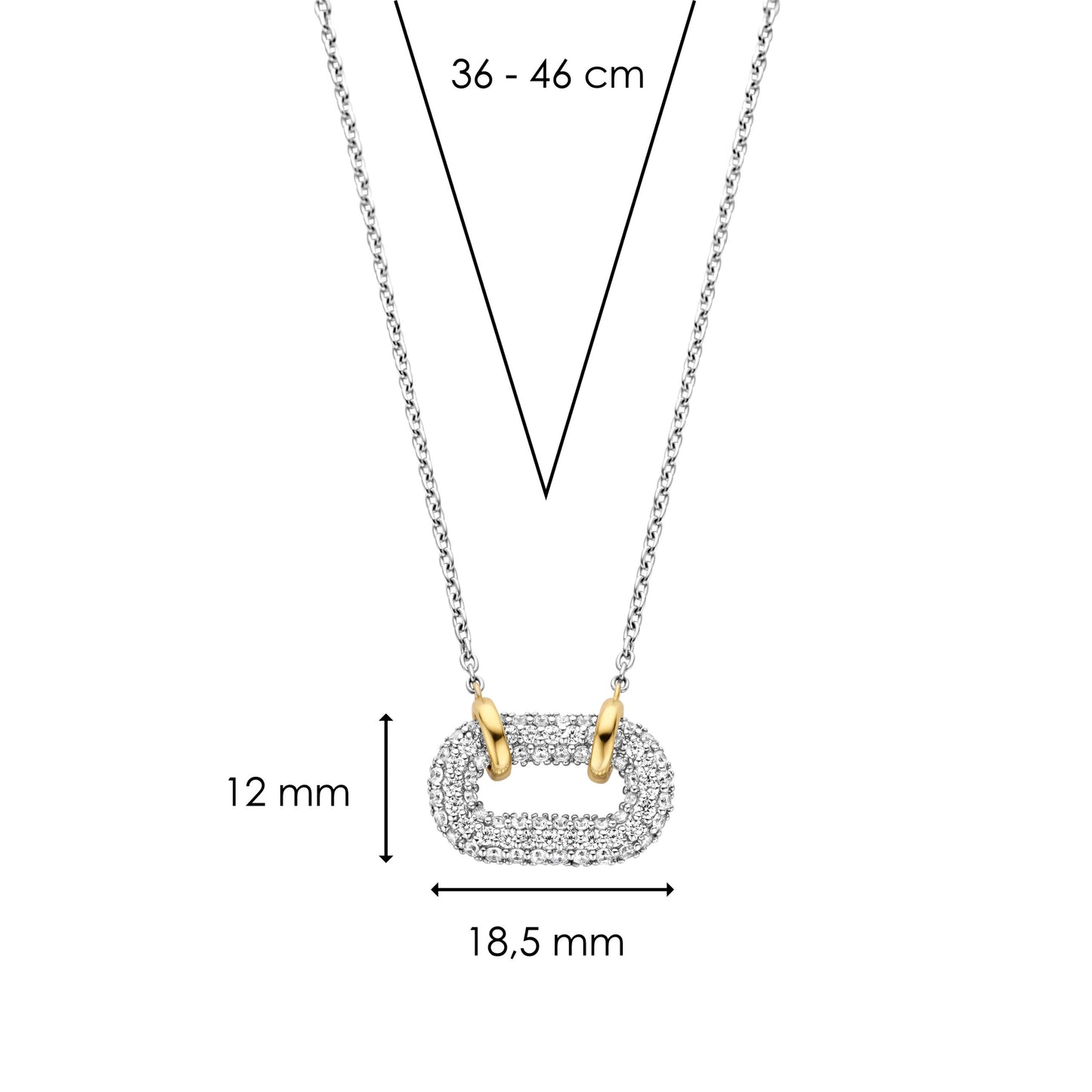 TI SENTO - Milano Necklace 34010ZY/42