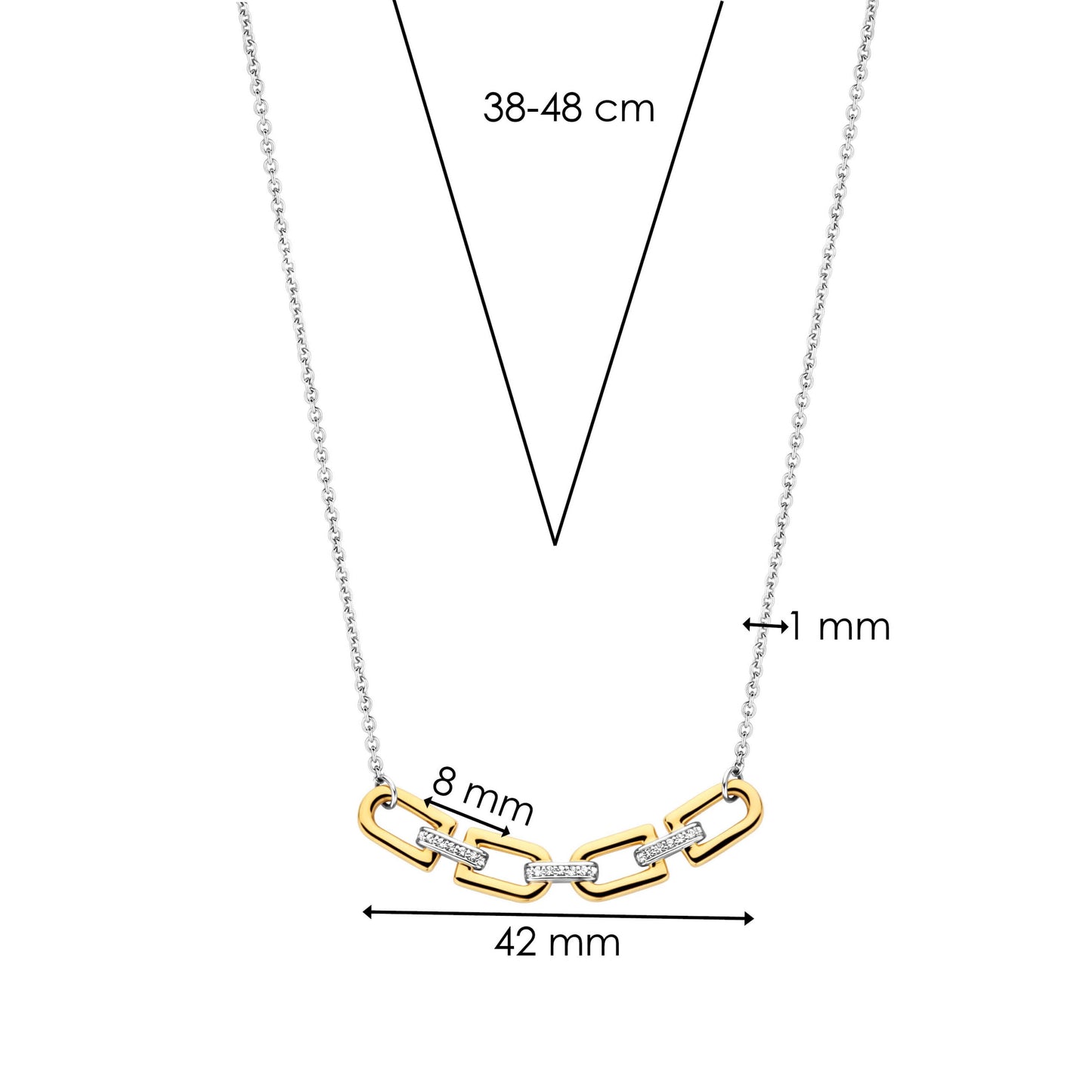 TI SENTO - Milano Necklace 34044ZY/42
