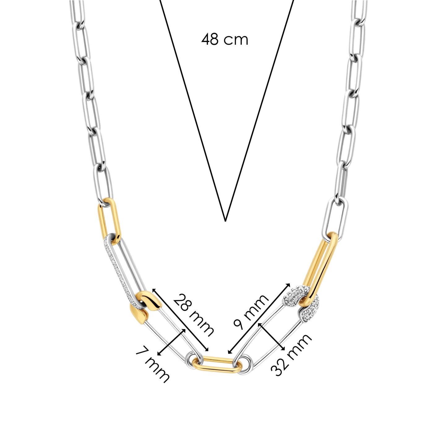 TI SENTO - Milano Necklace 34047ZY/48