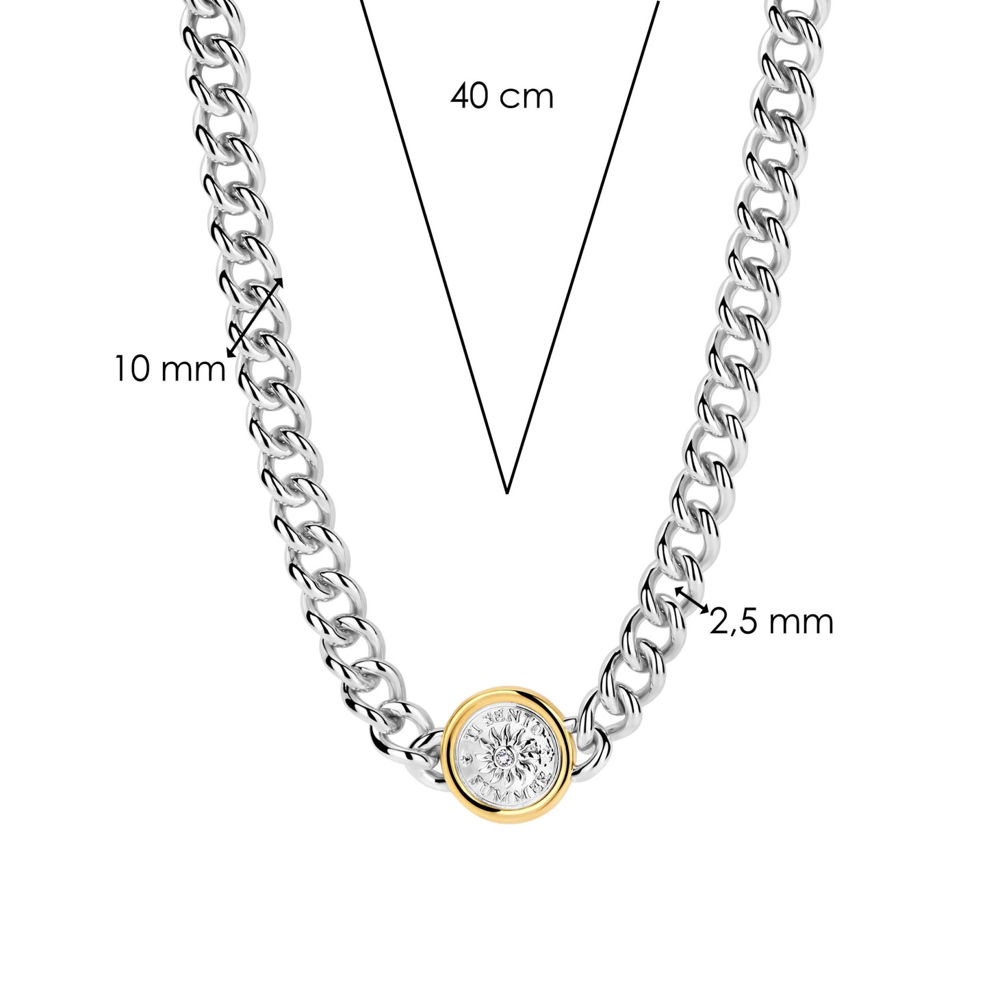 TI SENTO - Milano Necklace 34051ZY/40