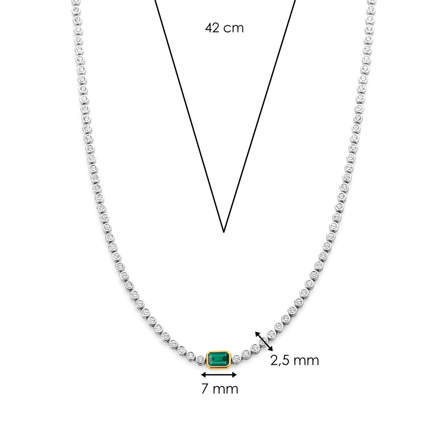 TI SENTO - Milano Necklace 34053EM/42