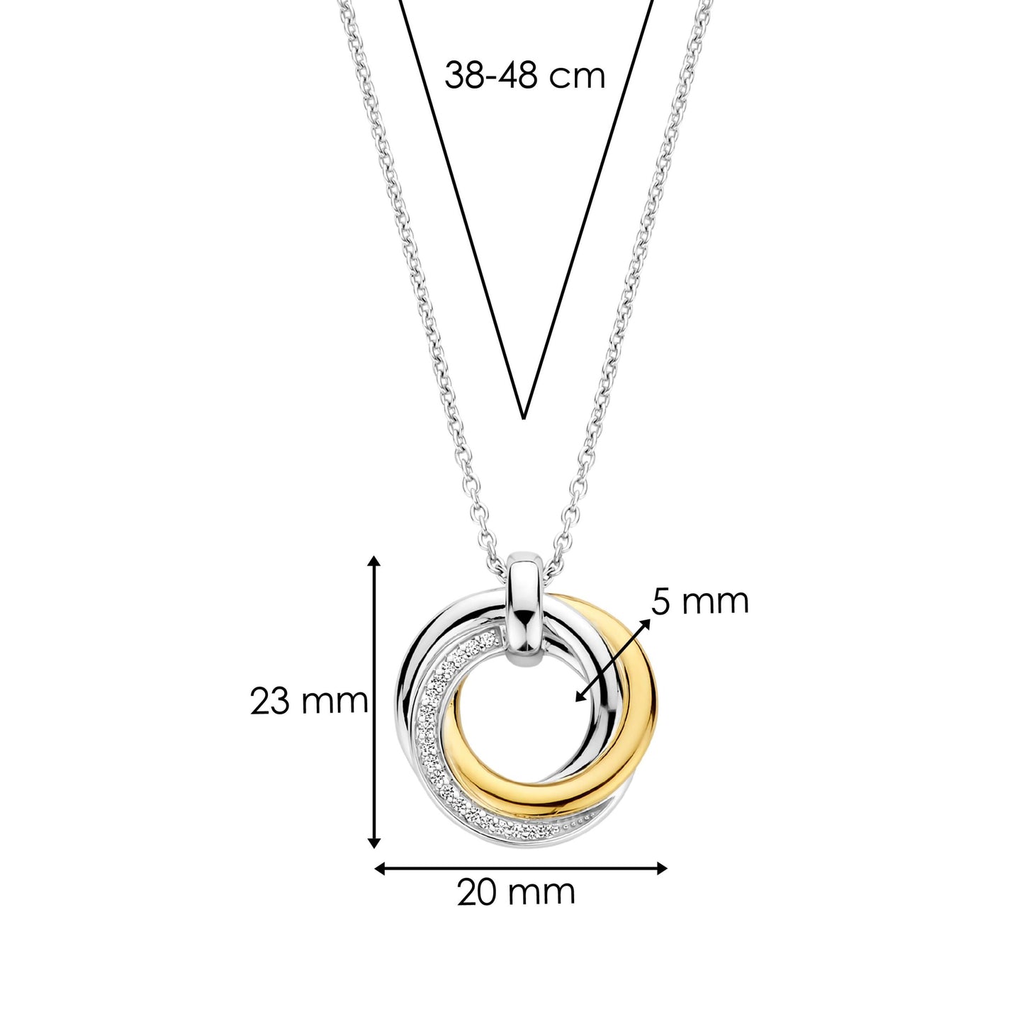 TI SENTO - Milano Necklace 34055ZY/42