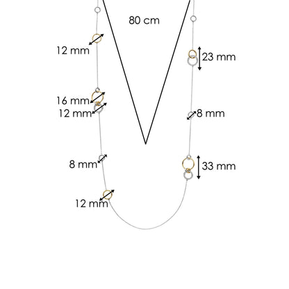 TI SENTO - Milano Necklace 34060ZY/80