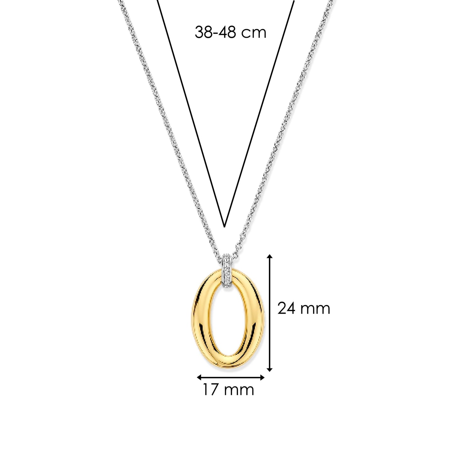 TI SENTO - Milano Necklace 34091ZY/42