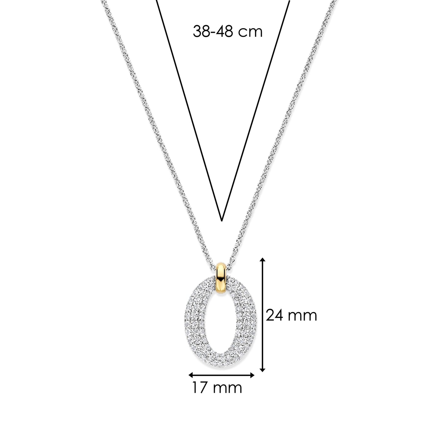 TI SENTO - Milano Necklace 34092ZY/42