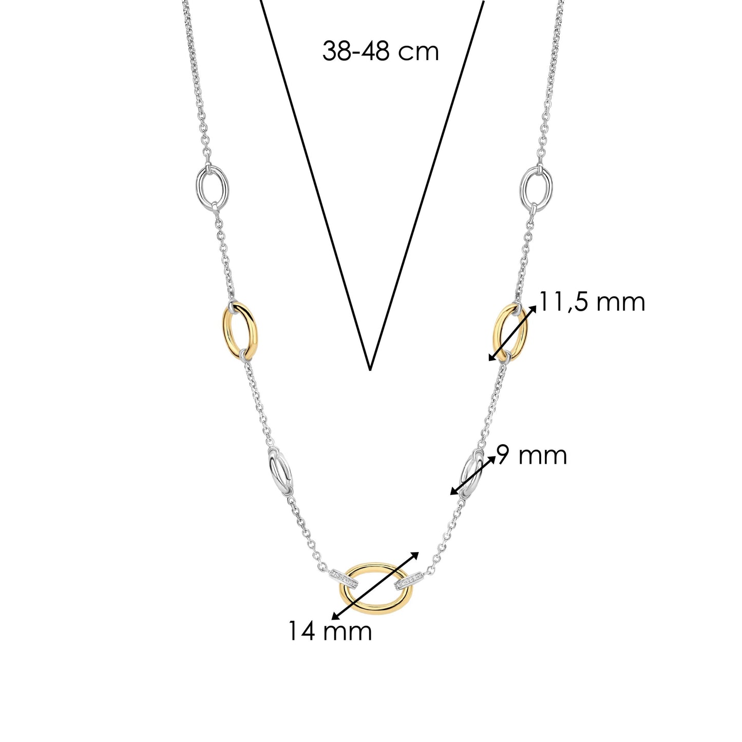 TI SENTO - Milano Necklace 34093ZY/42