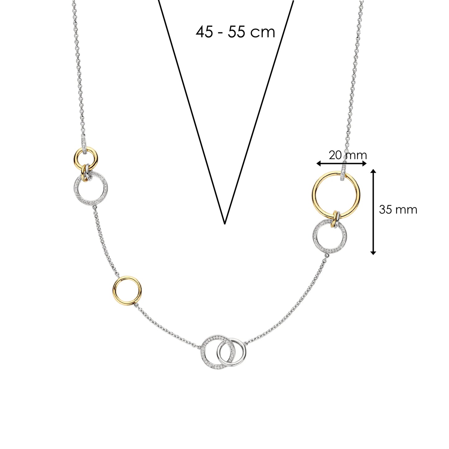 TI SENTO - Milano Necklace 34099ZY/45