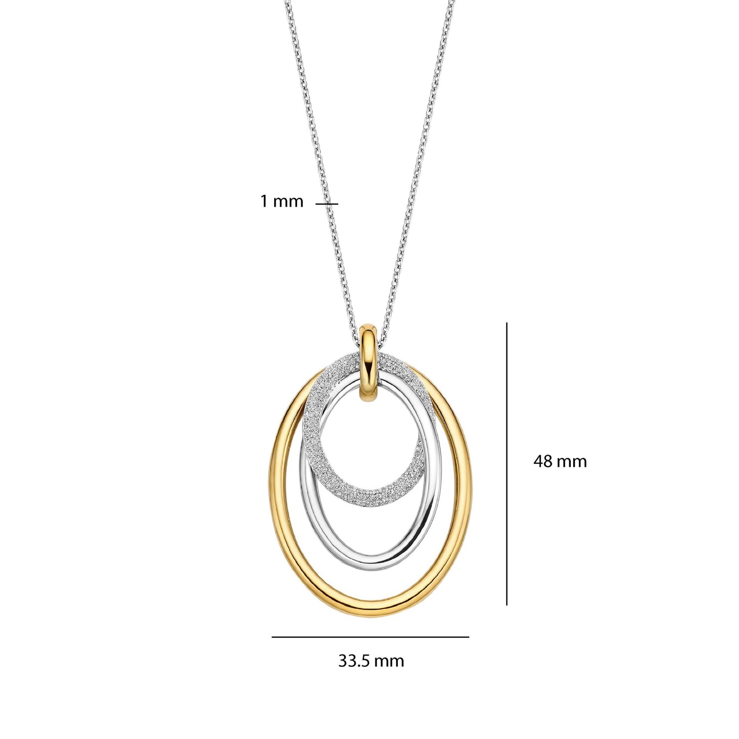 TI SENTO - Milano Necklace 34127ZY/40