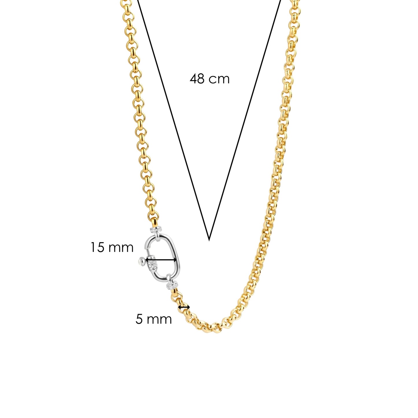 TI SENTO - Milano Necklace 3958ZY/48
