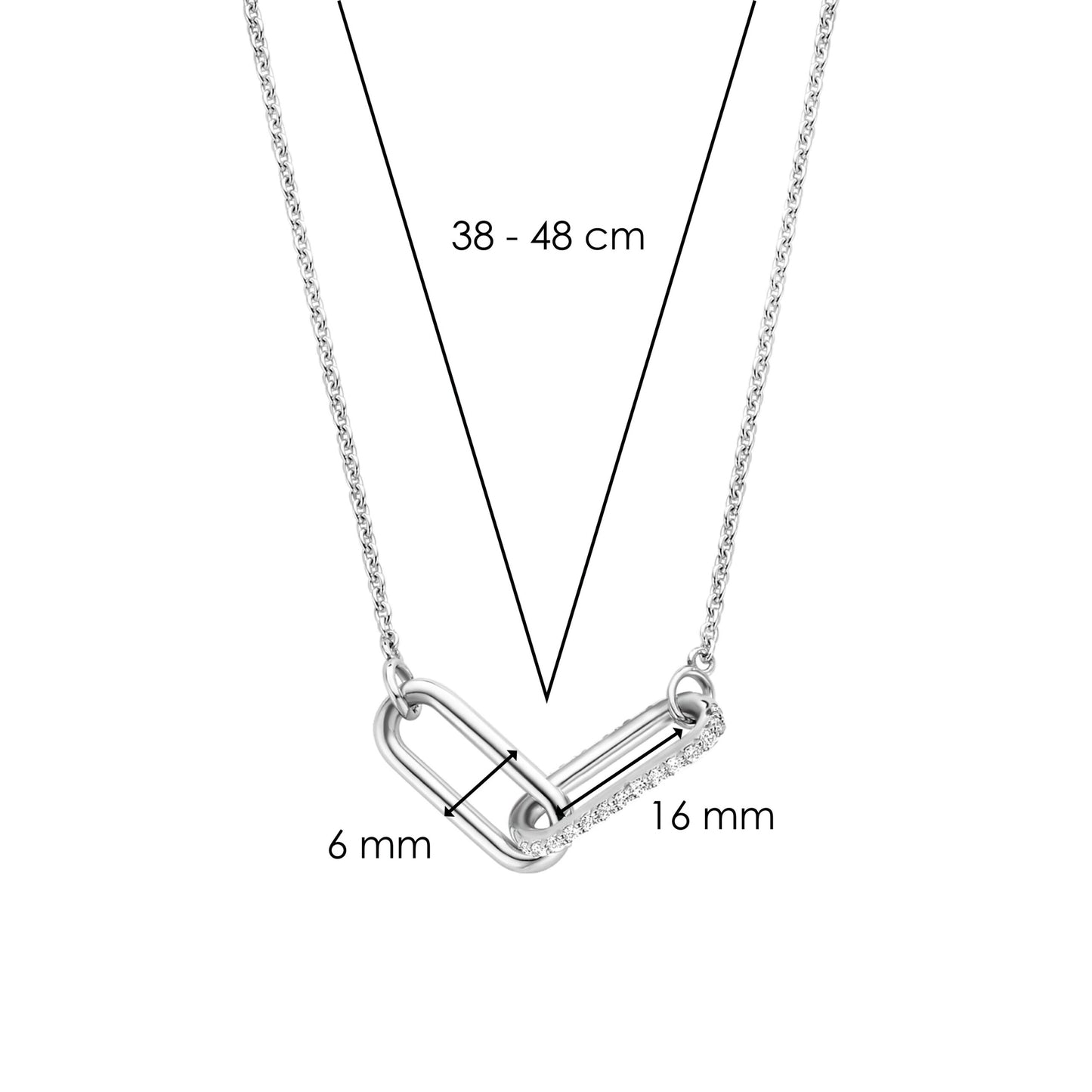 TI SENTO - Milano Necklace 3966ZI/42