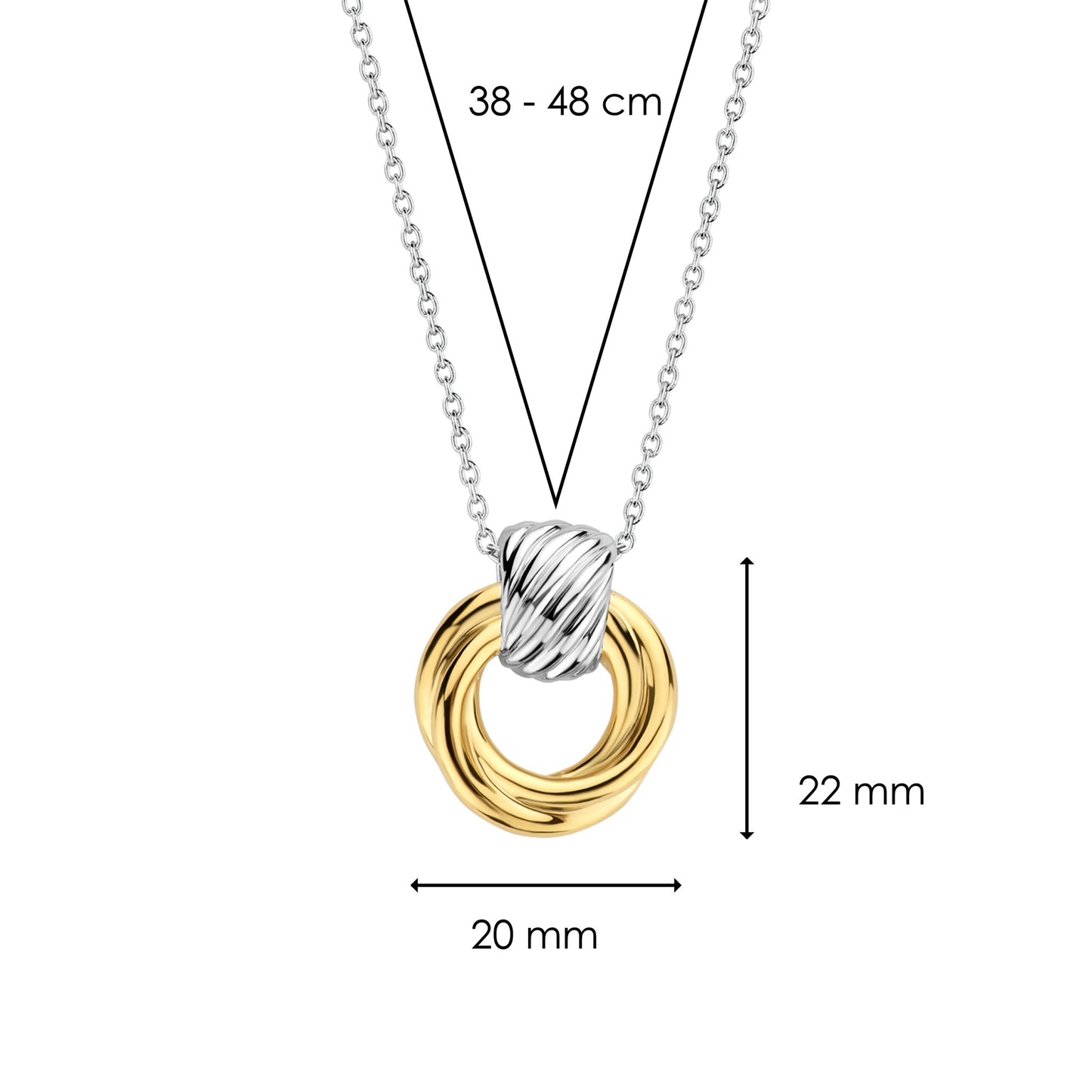 TI SENTO - Milano Necklace 3973SY/42