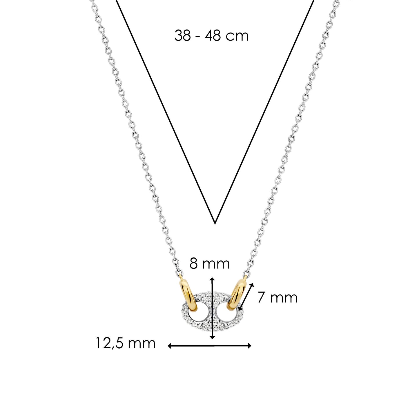 TI SENTO - Milano Necklace 3986ZY/42