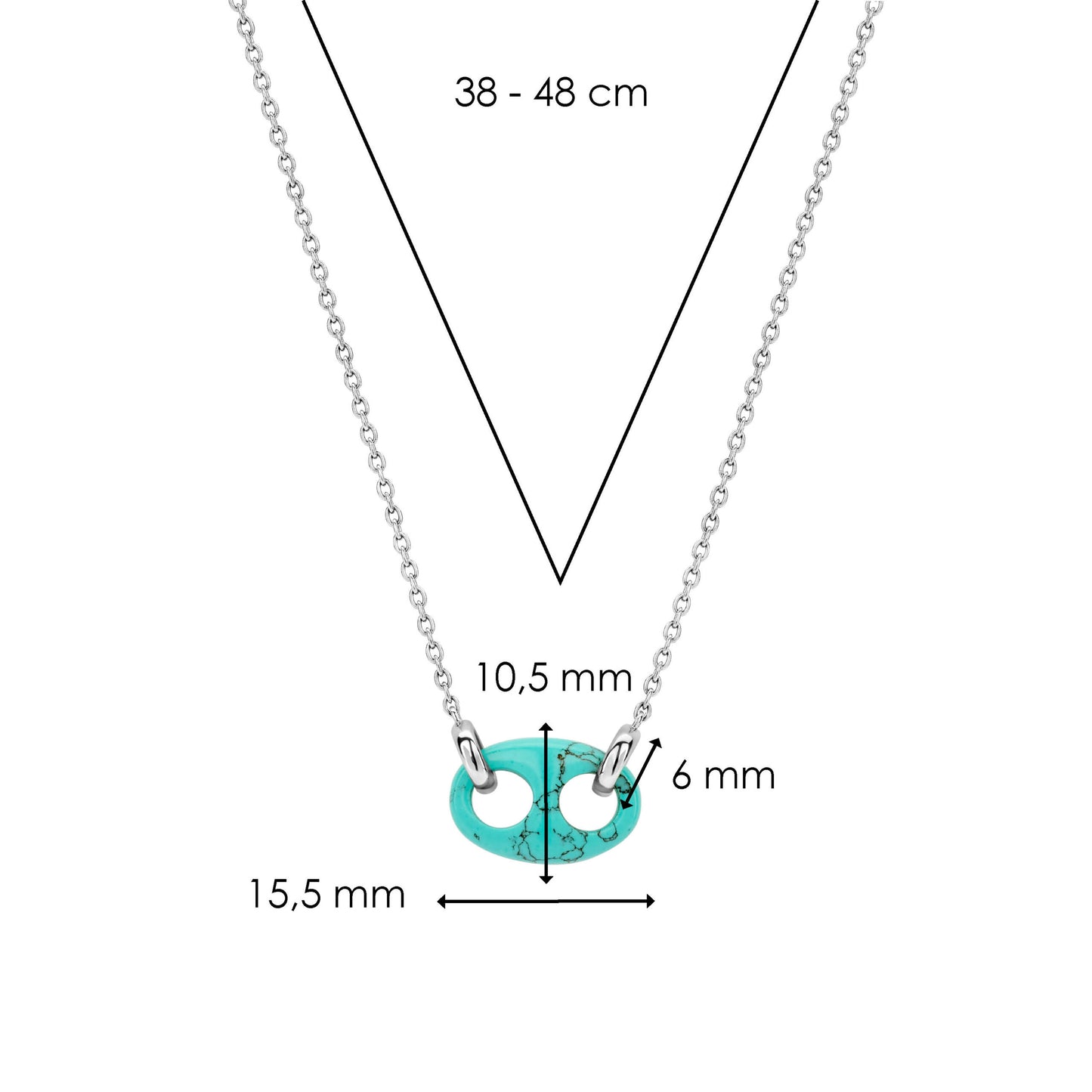 TI SENTO - Milano Necklace 3987TQ/42