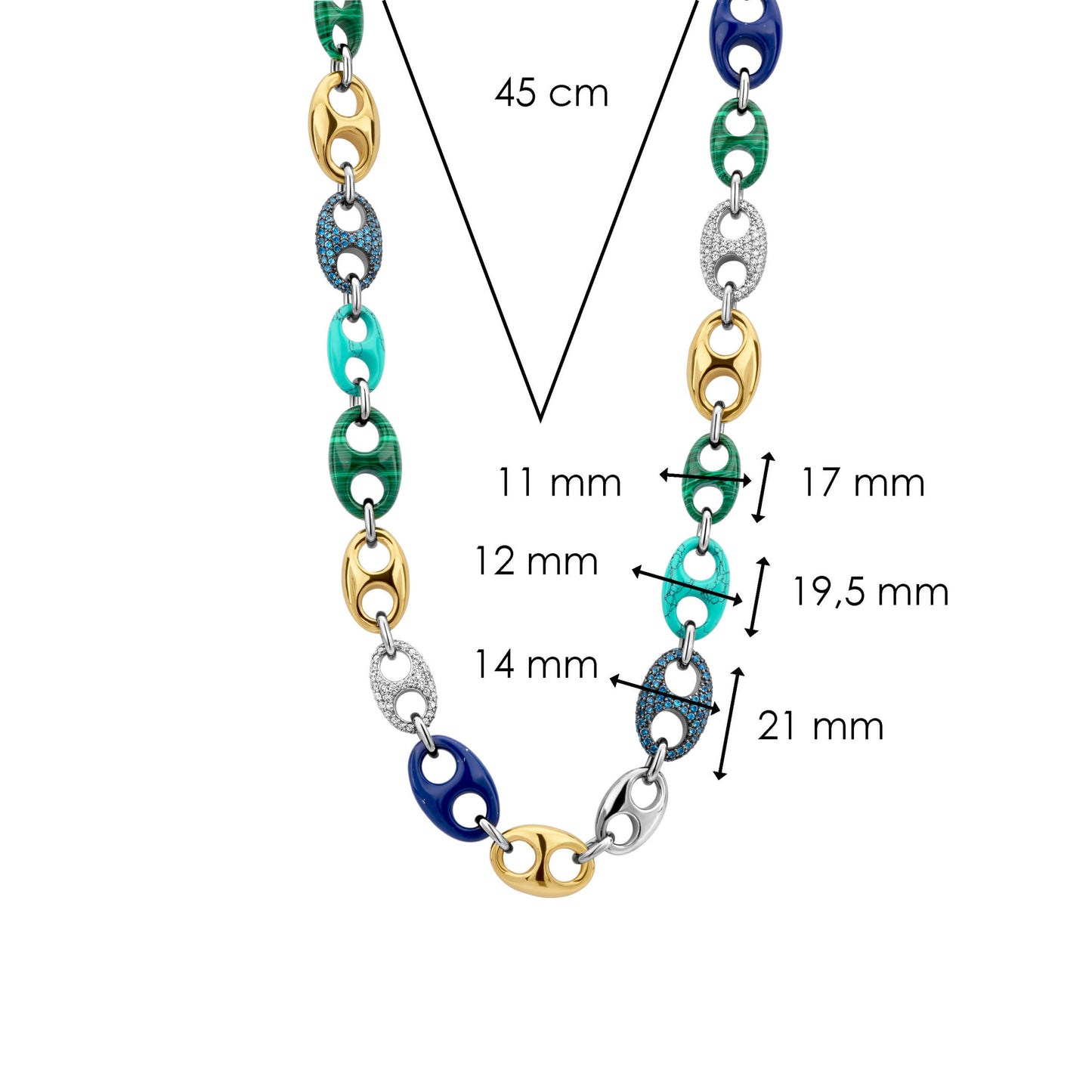 TI SENTO - Milano Necklace 3988TQ/45