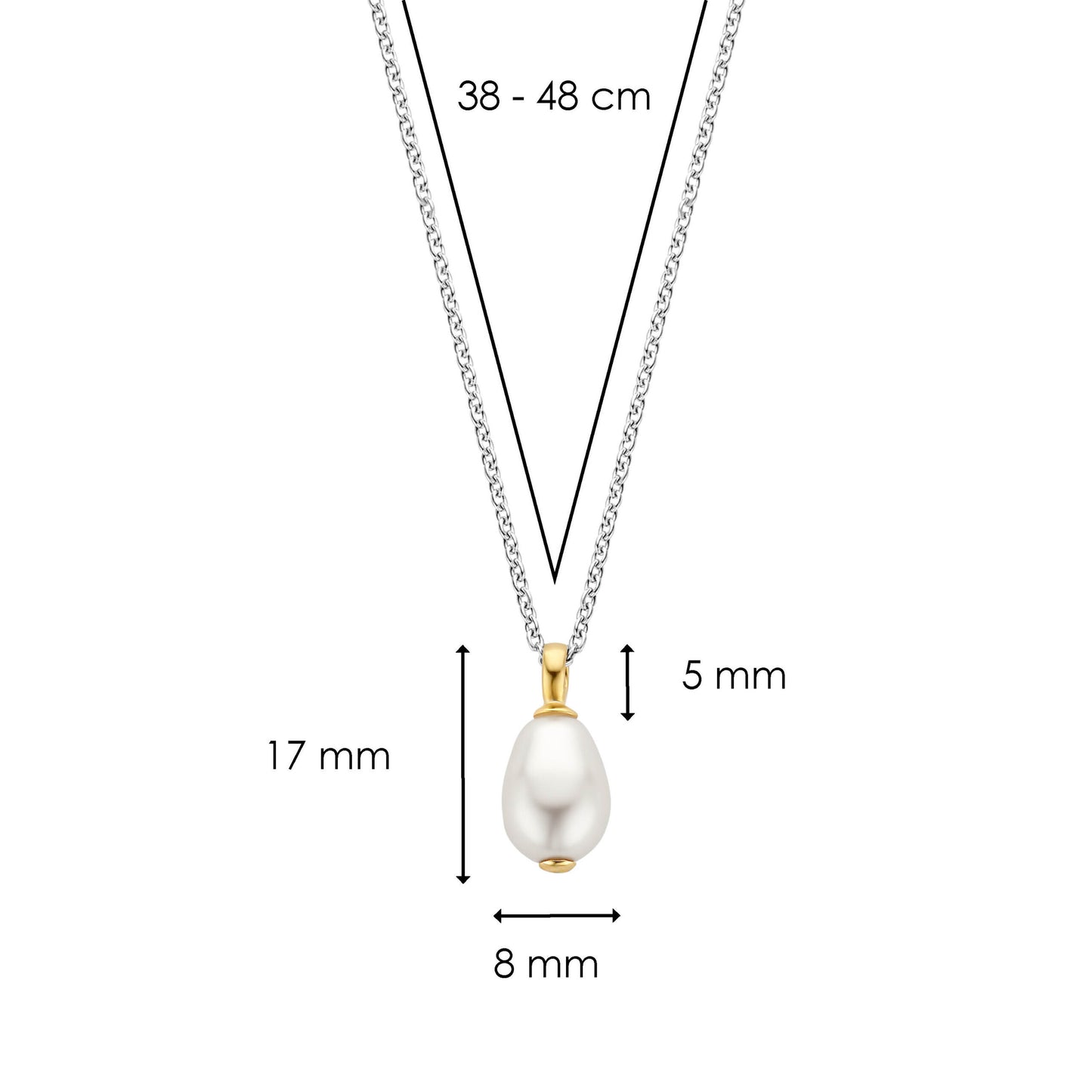 TI SENTO - Milano Necklace 3995PW/42