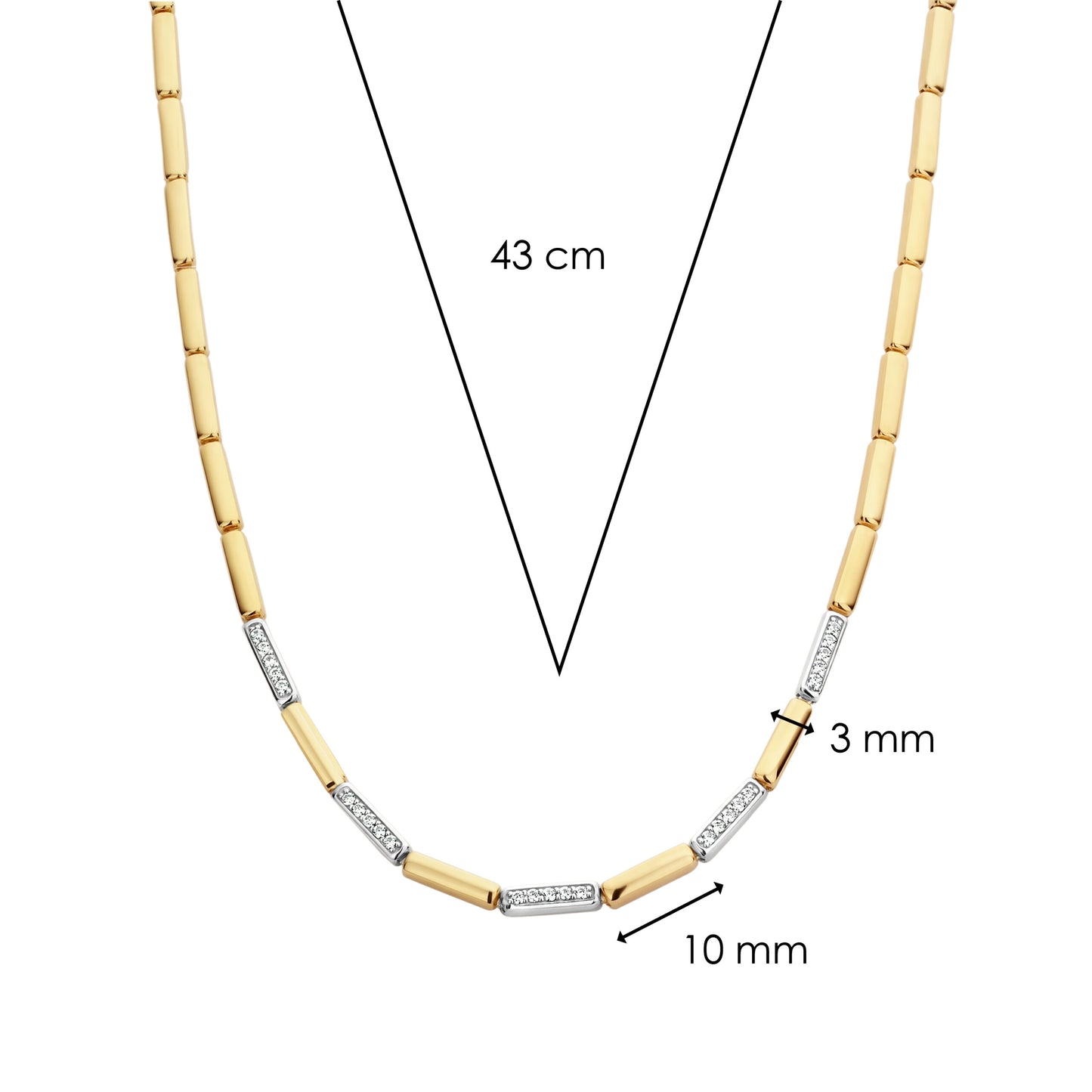 TI SENTO - Milano Necklace 3997ZY/42